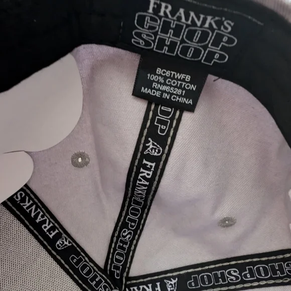 Franks chop shop black/grey straight razor hat osfm - Picture 5 of 5